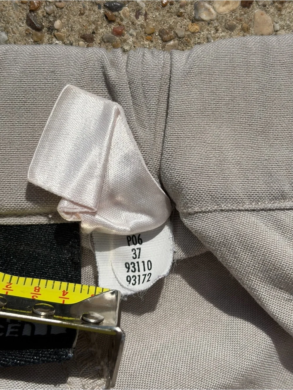 The North Face Men’s 36x32 Integrated Belt Hiking Pants Trail Lightweight Gray